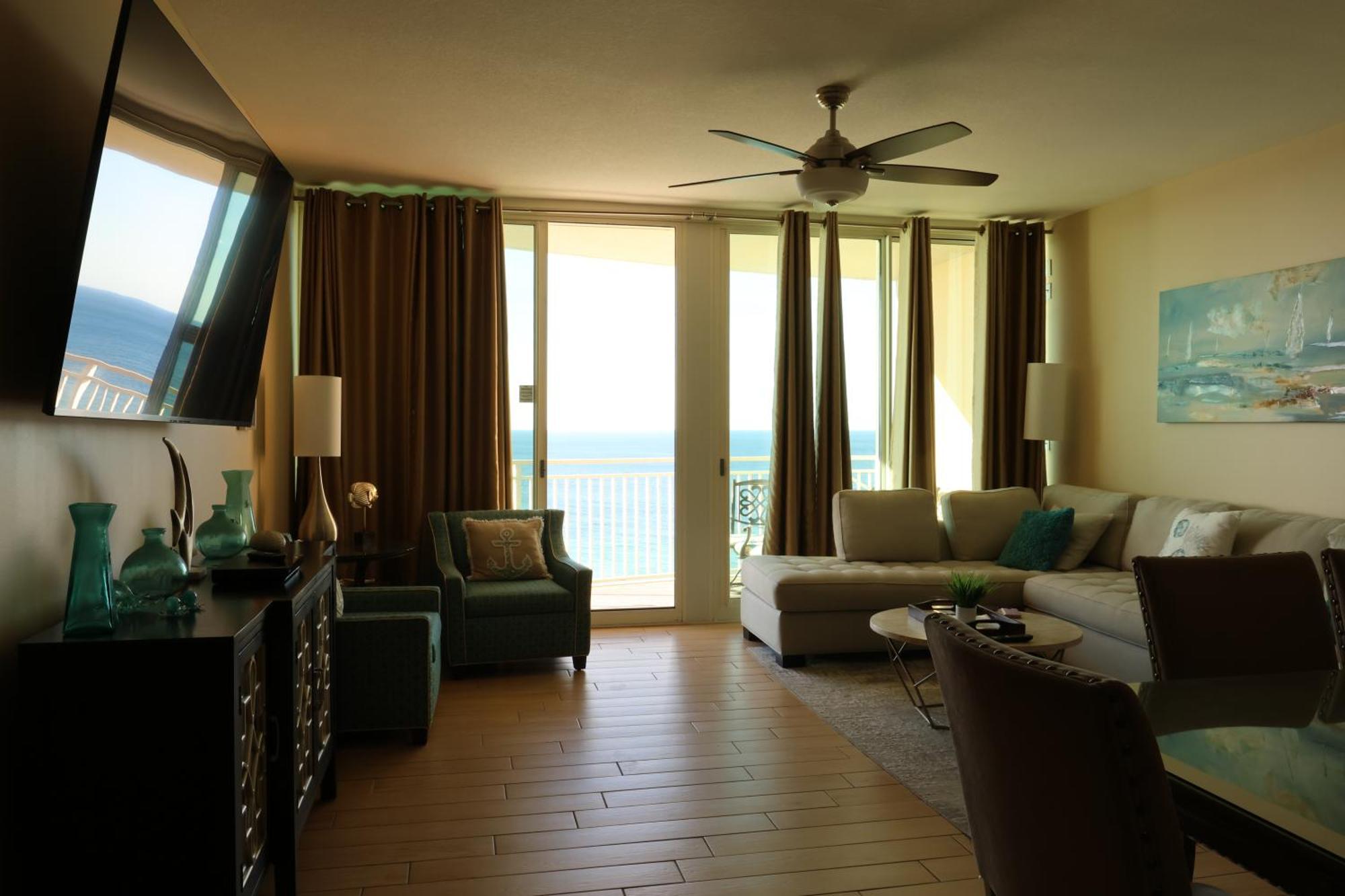 Aqua 1504 Beachfront Condo With Free Beach Chairs Panama Stadt Exterior foto
